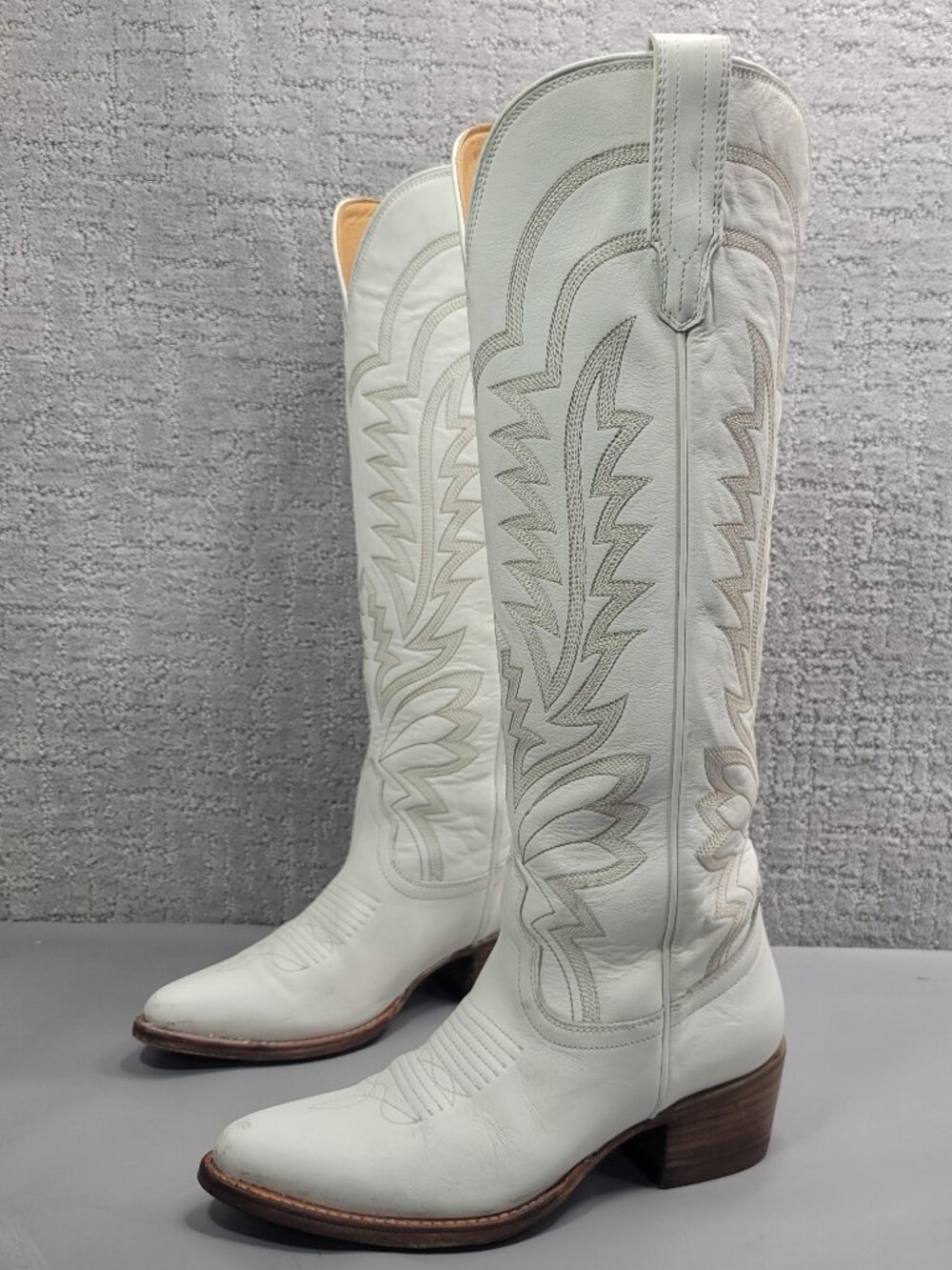 Tecovas The Abby Women's Size US 6B Snow Cowhide Cowgirl Boots. - Picture 9 of 12